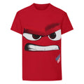 Red - Front - Disney Official Childrens-Kids Inside Out Anger T-Shirt