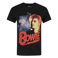 Black - Front - David Bowie Official Mens Retro T-Shirt