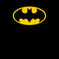 Black - Side - Batman Official Mens Distressed Logo Sweatshirt