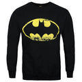 Black - Front - Batman Official Mens Distressed Logo Sweatshirt