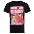 Black - Front - The Simpsons Officially Mens Simpson & Ming T-Shirt
