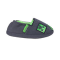 Charcoal-Green - Side - Minecraft Official Boys Creeper Slippers