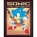 Black - Side - Sonic The Hedgehog Mens Propaganda Poster T-Shirt