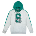 Grey-Green - Front - Harry Potter Unisex Slytherin S Patch Hoodie