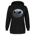 Black - Front - Nightmare Before Christmas Womens-Ladies Jack Skellington Hoodie