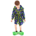 Blue-Green - Lifestyle - Minecraft Boys Zombie Steve And Sword Dressing Gown