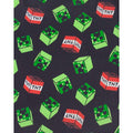 Black - Back - Minecraft Mens Creeper TNT Pyjama Bottoms
