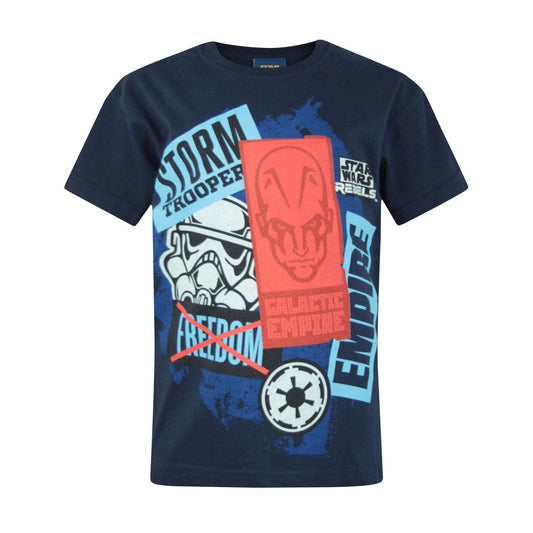 Blue - Front - Star Wars Rebels Childrens-Kids T-Shirt