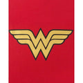 Red - Pack Shot - Wonder Woman Womens-Ladies Metallic Logo T-Shirt