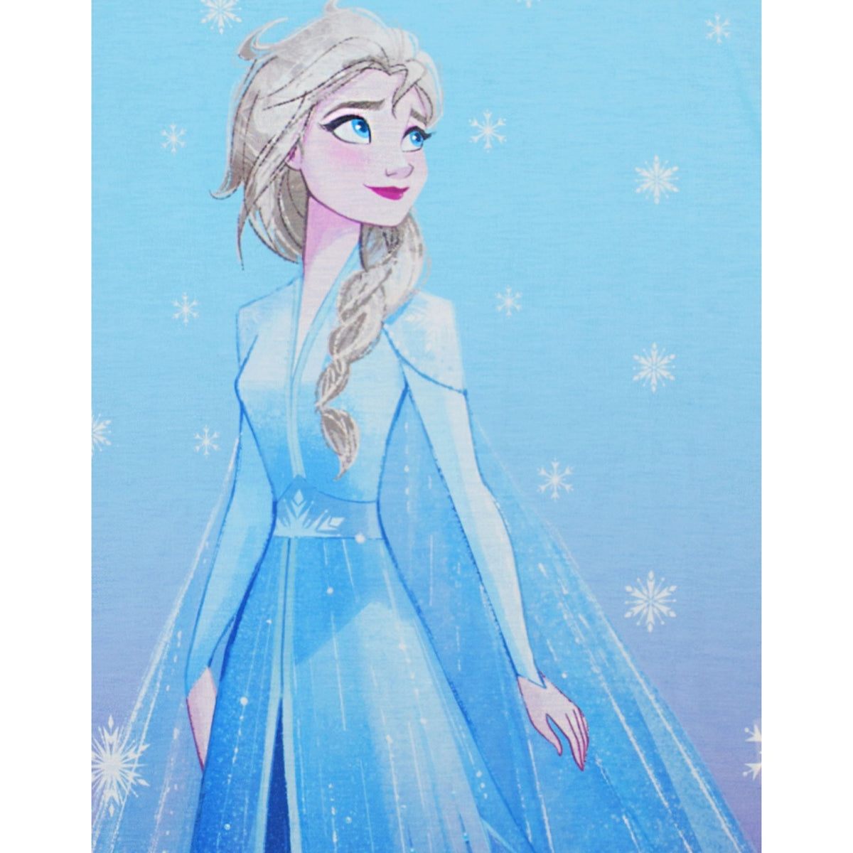 Blue - Side - Frozen Girls Elsa Nightie