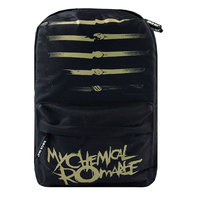 Black-Gold - Side - Rock Sax Parade My Chemical Romance Backpack