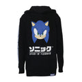 Black-Blue - Front - Sonic The Hedgehog Childrens-Kids Hoodie