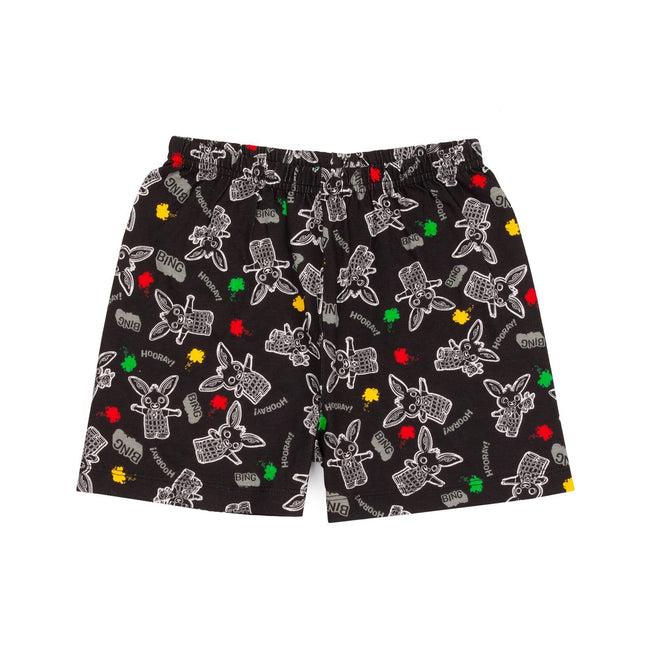 Grey-Black - Side - Bing Bunny Boys Its A Bing Thing Short Pyjama Set