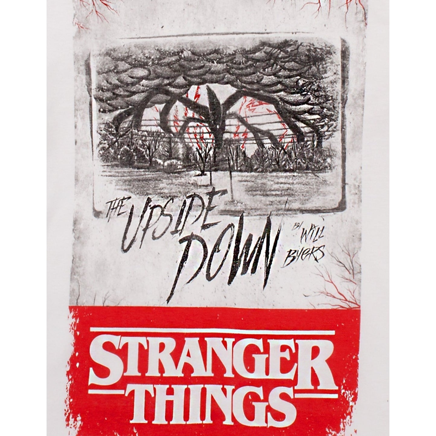 White - Lifestyle - Stranger Things Mens Upside Down T-Shirt