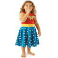Red-Blue - Side - Wonder Woman Girls Costume Dress