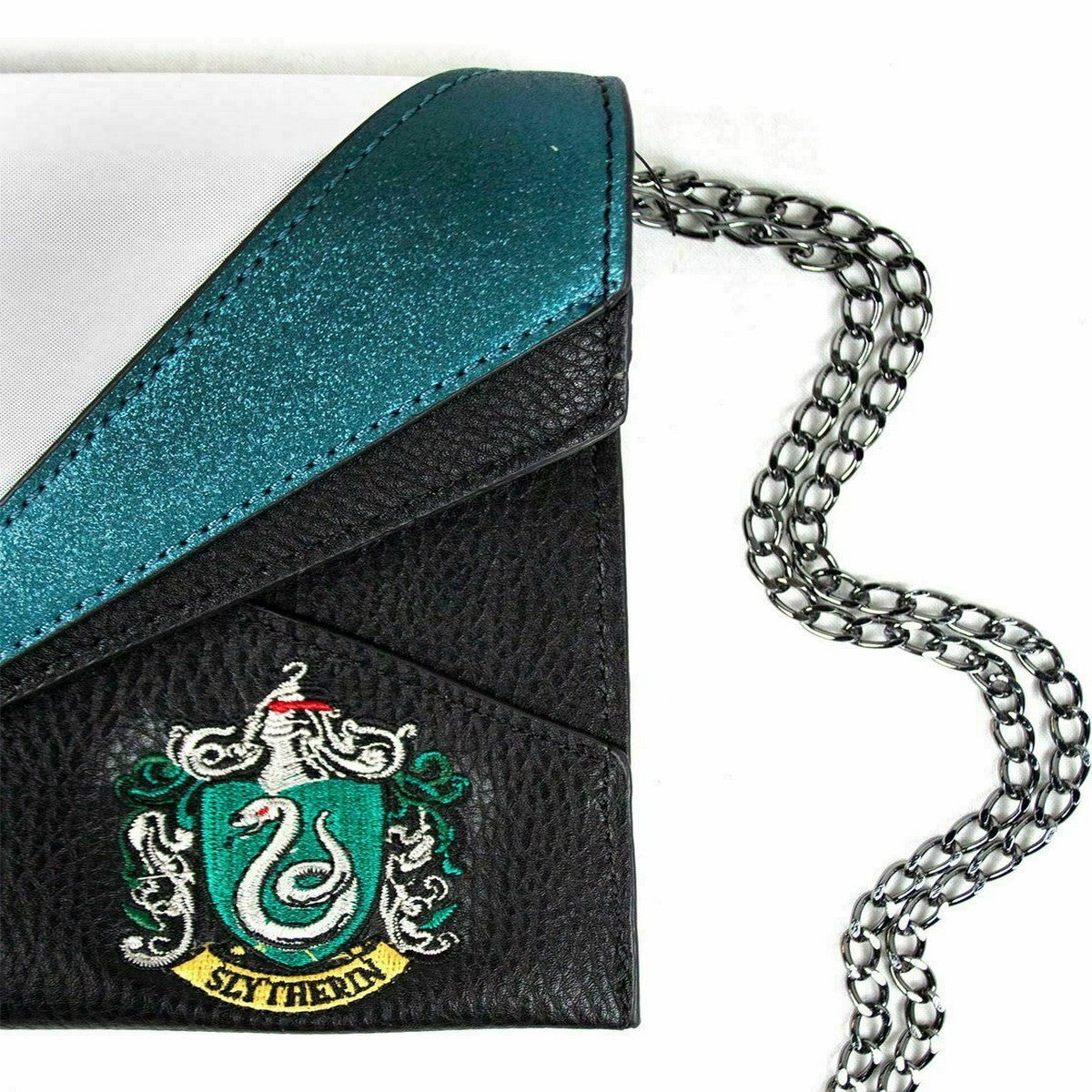Black-Green - Pack Shot - Danielle Nicole Womens-Ladies Slytherin Uniform Harry Potter Clutch