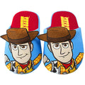 Blue-Red - Side - Toy Story Mens Woody 3D Slippers