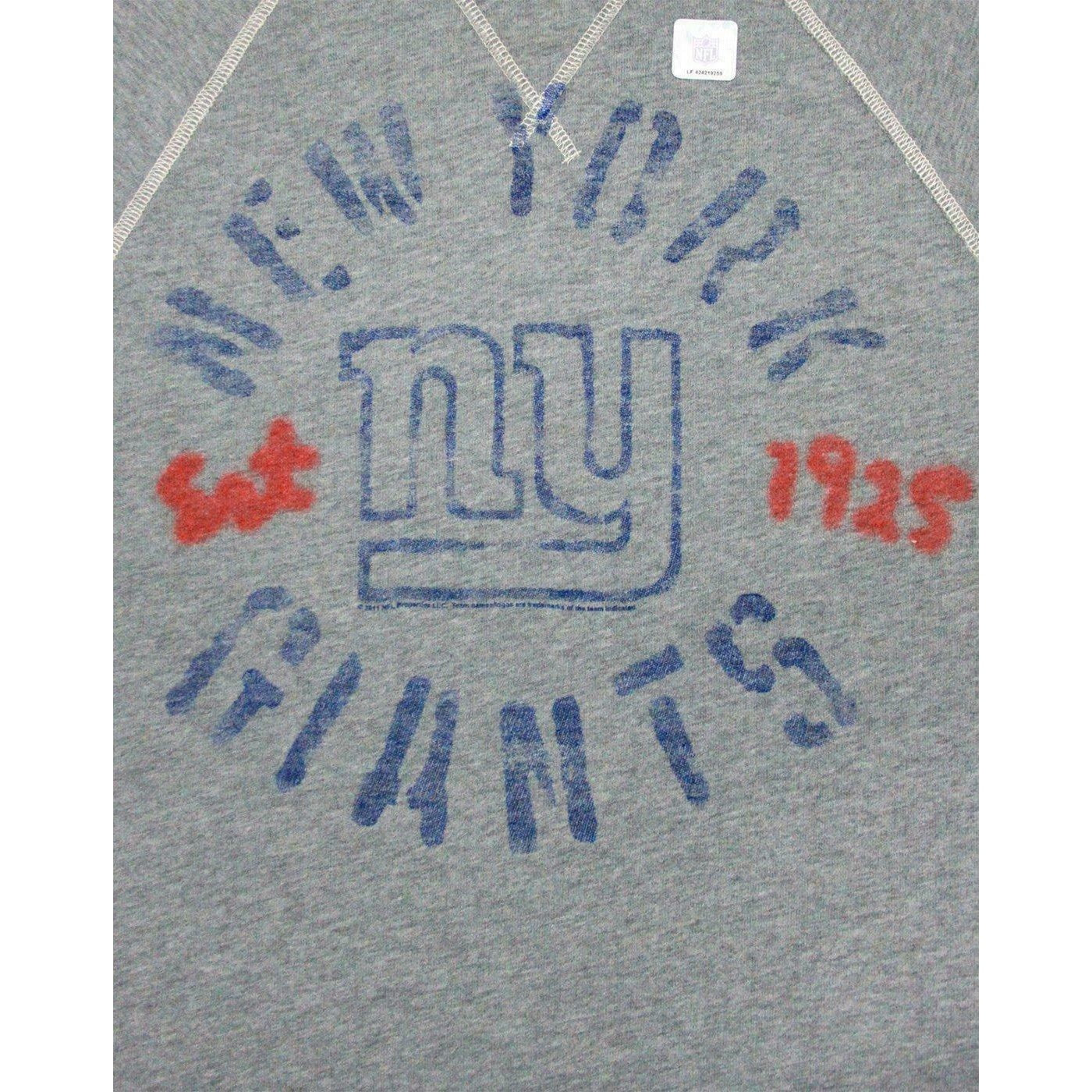 Grey - Side - Junk Food Mens New York Giants NFL Sweatshirt