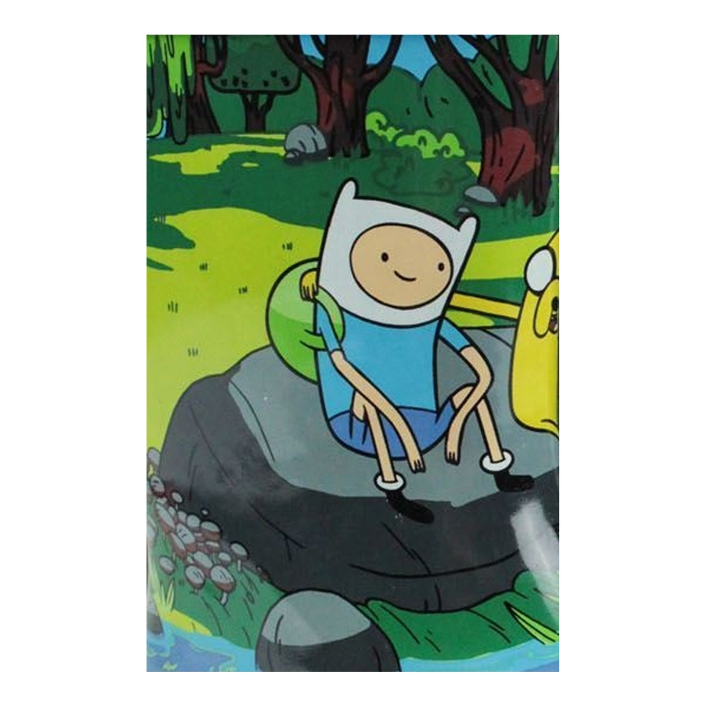 Blue-Green-Brown - Back - Adventure Time Boys Rubber Wellington Boots