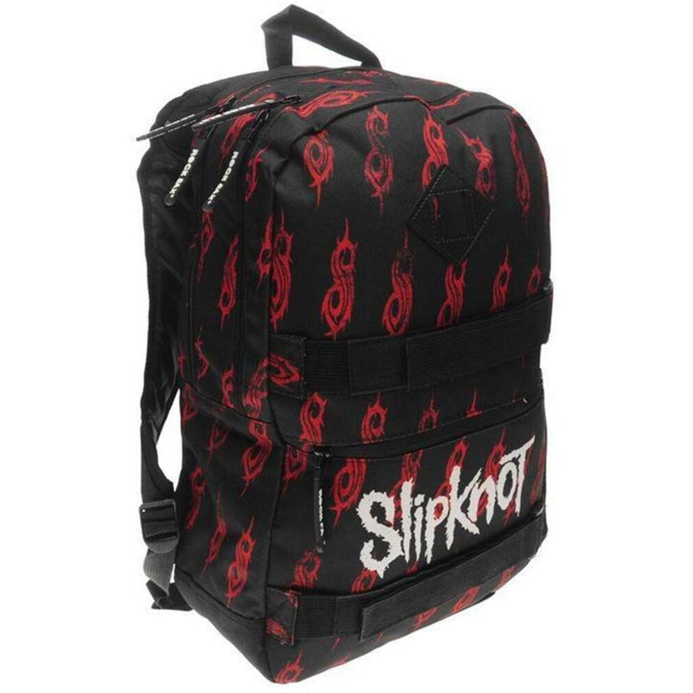 Black - Back - Rock Sax Iowa Slipknot Skate Bag