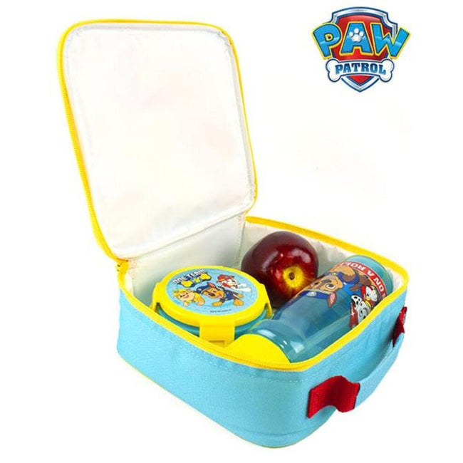 Blue-Yellow - Pack Shot - Paw Patrol Childrens-Kids Rescue Pups Lunch Bag Set (Pack Of 3)
