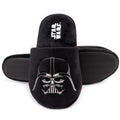 Black - Back - Star Wars Mens Dark Side Darth Vader Slippers