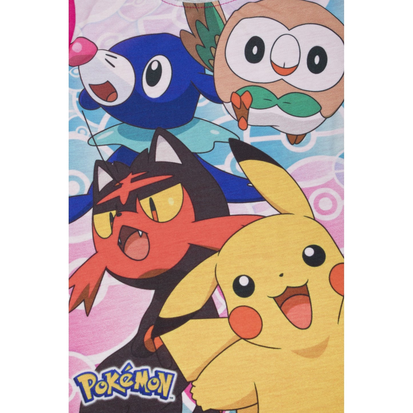 Pink-Grey - Pack Shot - Pokemon Girls Characters Pyjama Set