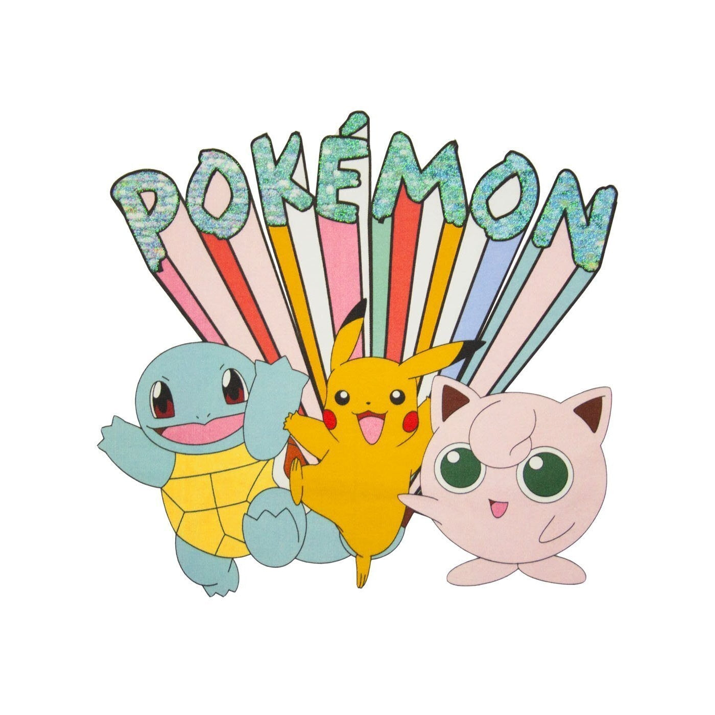 White - Pack Shot - Pokemon Girls Characters T-Shirt