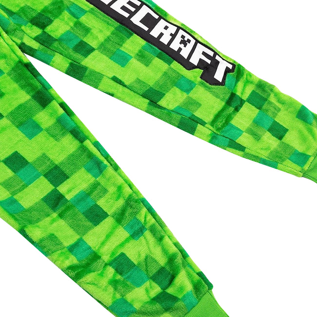 Green - Pack Shot - Minecraft Boys Creeper Pixel Bodysuit