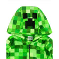 Green - Close up - Minecraft Boys Creeper Pixel Bodysuit