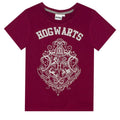 Burgundy - Back - Harry Potter Girls Glitter Short Pyjama Set