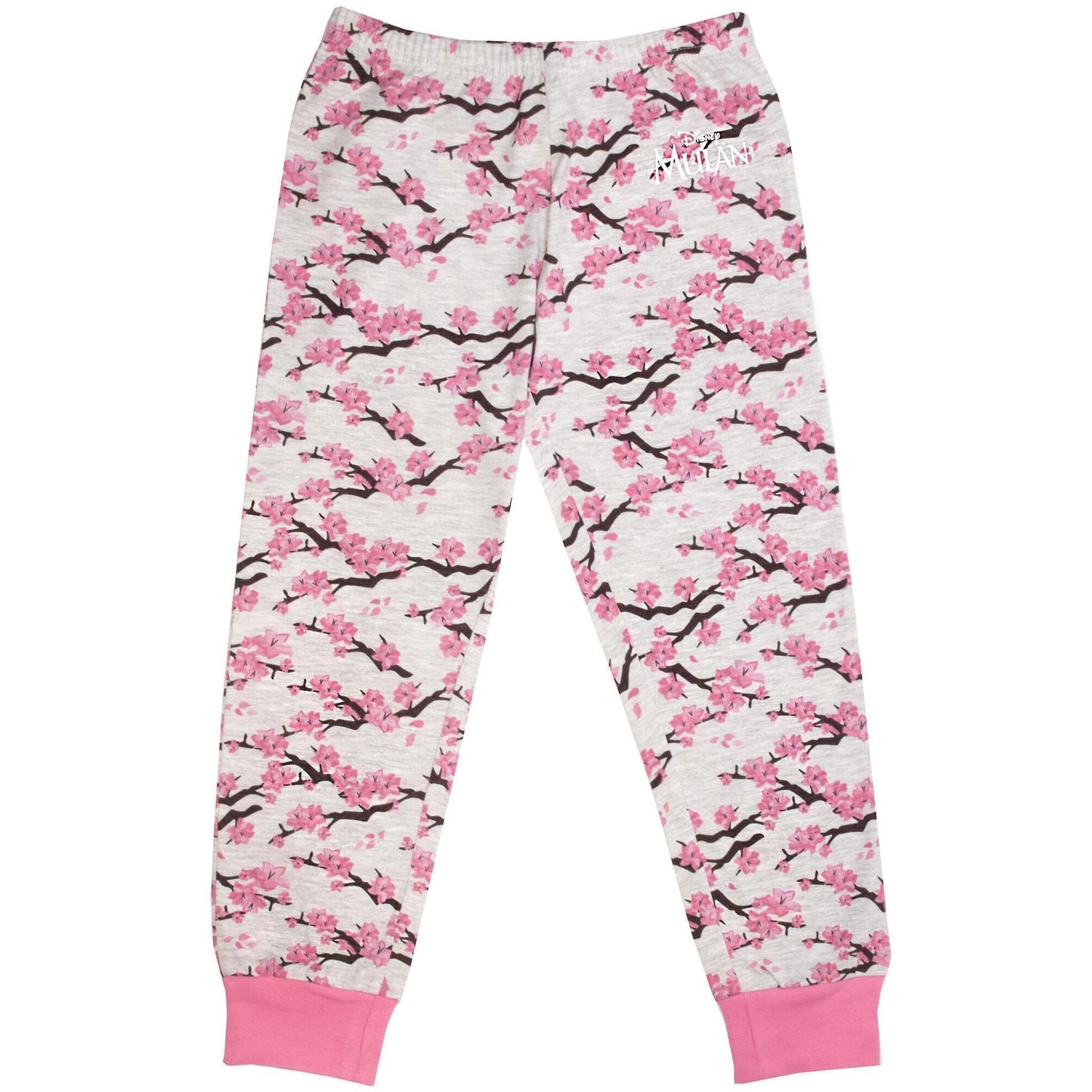 Pink - Side - Mulan Girls Loyal Brave True Pyjama Set