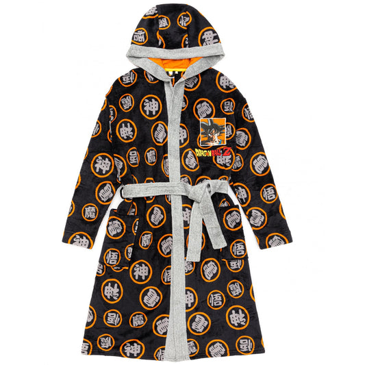 Black - Front - Dragon Ball Z Mens Goku Dressing Gown