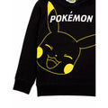 Black - Close up - Pokemon Childrens-Kids Pikachu Hoodie