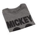 Charcoal Grey - Close up - Disney Womens-Ladies Mickey Mouse Face T-Shirt