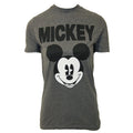 Charcoal Grey - Front - Disney Womens-Ladies Mickey Mouse Face T-Shirt