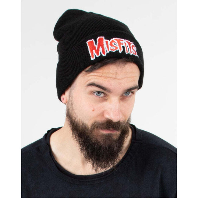 Black - Back - Misfits Logo Beanie