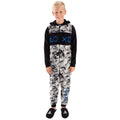 Grey-Black - Pack Shot - Playstation Childrens-Kids Camo Game Sleepsuit