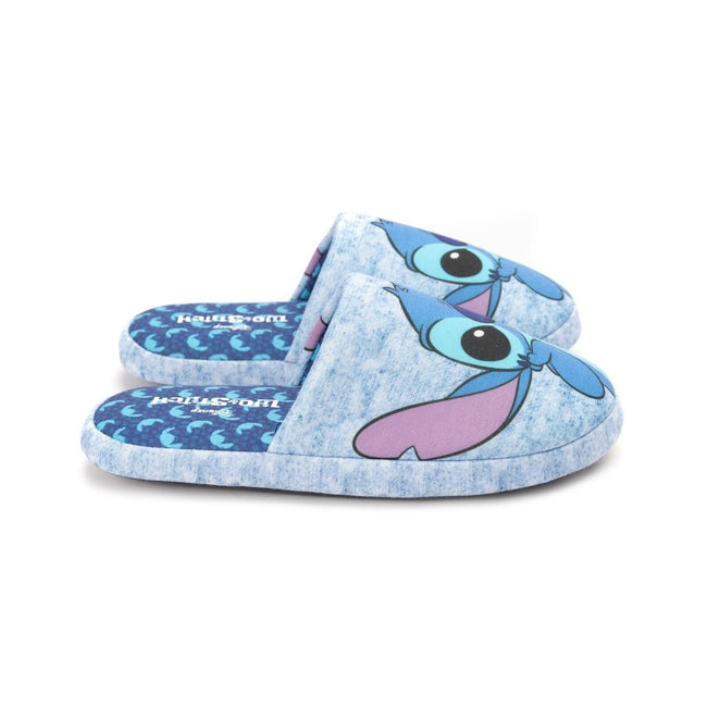 Blue - Back - Lilo & Stitch Womens-Ladies Slippers