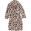 Black-Brown - Back - Barbie Womens-Ladies Leopard Print Dressing Gown
