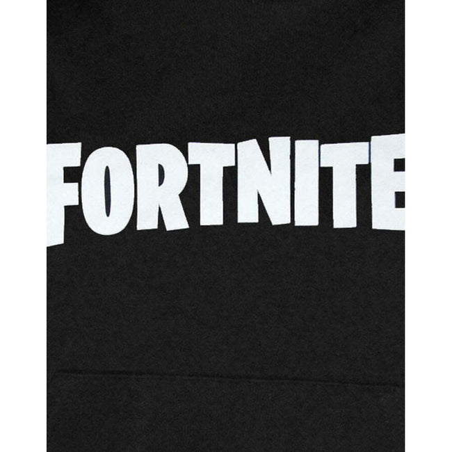 Black-White - Pack Shot - Fortnite Childrens-Kids Logo Hoodie