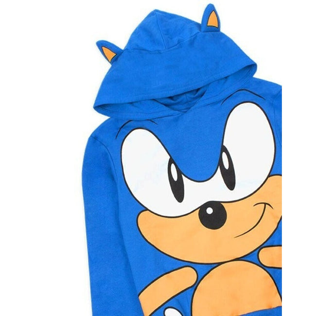 Blue - Pack Shot - Sonic The Hedgehog Boys 3D Ears Hoodie