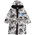 Grey-Black-Off White - Front - Playstation Boys Fluffy Robe