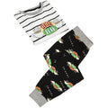 White-Black-Green - Close up - Friends Girls Central Perk Pyjama Set