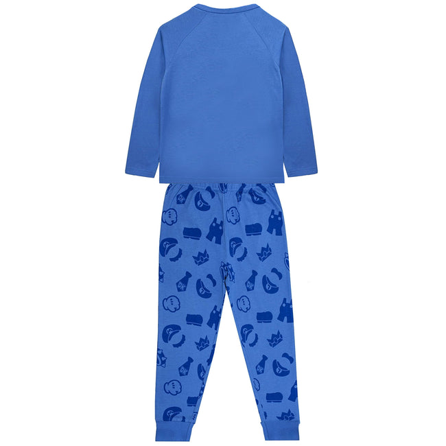 Blue-Green-White - Back - Super Mario Boys Luigi Pyjama Set