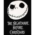 Black-White - Pack Shot - Nightmare Before Christmas Womens-Ladies Jack Skellington Pyjama Set