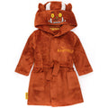 Brown - Front - The Gruffalo Childrens-Kids Fluffy Robe