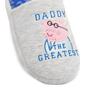 Grey-Blue-Pink - Lifestyle - Peppa Pig Mens Daddy Slippers