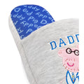 Grey-Blue-Pink - Pack Shot - Peppa Pig Mens Daddy Slippers