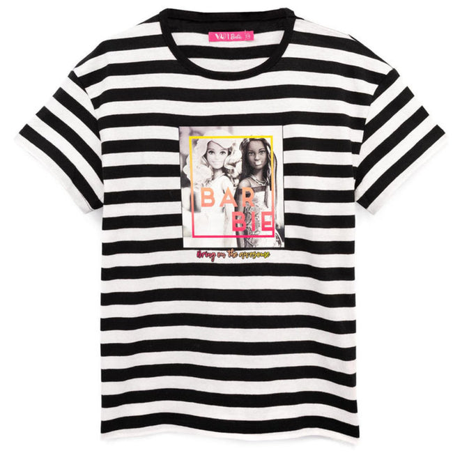 Black-White - Lifestyle - Barbie Girls T-Shirt (Pack of 2)